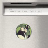  topperlabel voor groenten, Art Deco-Romance Magneet (Insitu (Vaatwasser))