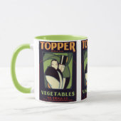 topperlabel voor groenten, Art Deco-Romance Mok (Links)