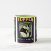 topperlabel voor groenten, Art Deco-Romance Mok (Midden)