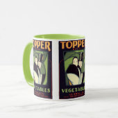 topperlabel voor groenten, Art Deco-Romance Mok (Voorkant links)