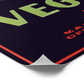 topperlabel voor groenten, Art Deco-Romance Poster (Hoek)