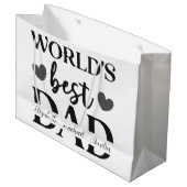 Toppers Papa Persoonlijke Cadeautas (Voorkant Gekanteld)