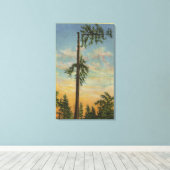 Topping Giant Spruce voor 200 ft. Zeilen Canvas Afdruk (Insitu (Houten vloer))