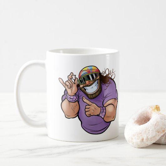 Topprofwrestler Koffiemok (Met donut)