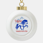 Toppur-versiering Keramische Bal Ornament (Voorkant)