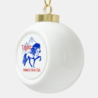 Toppur-versiering Keramische Bal Ornament