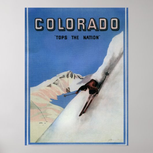 Tops the Nation - Skiing Promotional Poster (Voorkant)