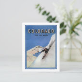 Tops the Nation - Skiing Promotional Poster Briefkaart (Staand voorkant)