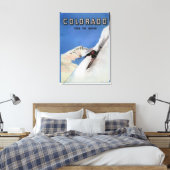 Tops the Nation - Skiing Promotional Poster Canvas Afdruk (Insitu (Slaapkamer))