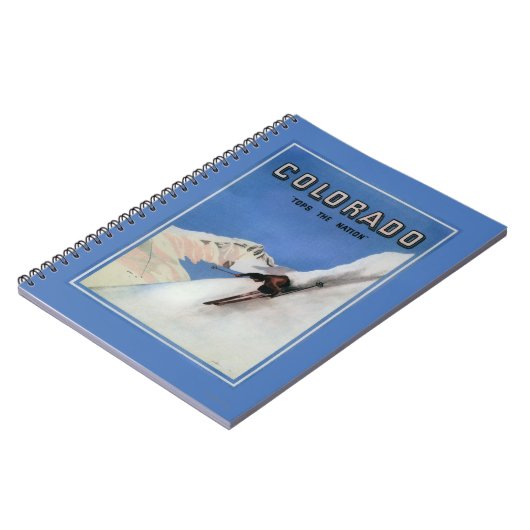 Tops the Nation - Skiing Promotional Poster Notitieboek (Linkerzijde)