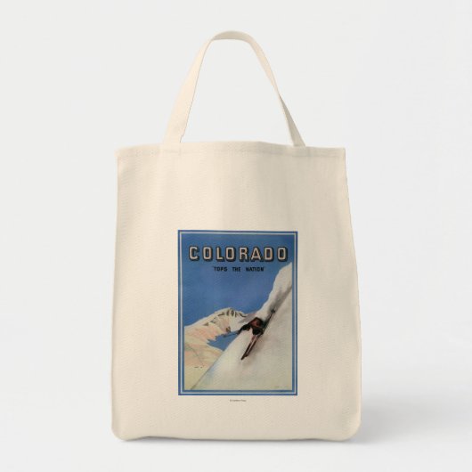 Tops the Nation - Skiing Promotional Poster Tote Bag (Voorkant)