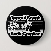 Topsail Beach North Carolina Ronde Button 7,6 Cm (Voorkant)