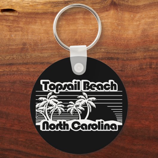 Topsail Beach North Carolina Sleutelhanger (Achterkant)