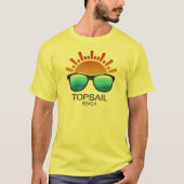 Topsail Beach North Carolina Zonnebril T-shirt (Voorkant)