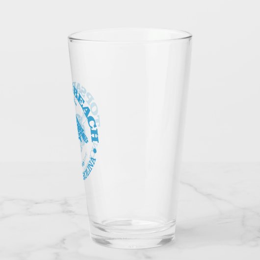 Topsail Beach (zeeen schildpad) Glas (Links)