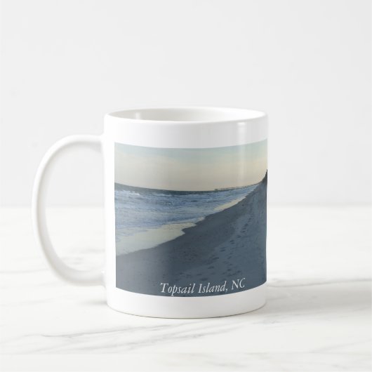 Topsail Island, NC-mok koffie Koffiemok (Links)