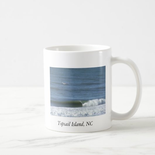Topsail Island, NC-mok koffie Koffiemok (Rechts)