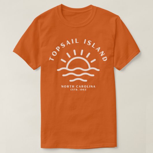 Topsail Island North olina Sunrise 2 T-shirt (Design voorkant)