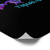 Topsail Island strand ontwerp tribale schildpad ca Poster (Hoek)