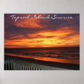 Topsail Island Sunrise Poster (Voorkant)