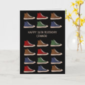 Topschoenen voor sneakers, verjaardag kaart (Gele Bloem)