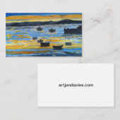 Topsham, Devon SW England. ZonneschilderCanvas Visitekaartje (Voorkant / Achterkant)