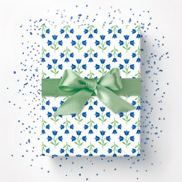Topsy Tulip in Blauw en Groen Cadeaupapier