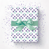 Topsy Tulip in Purple and Teal Cadeaupapier