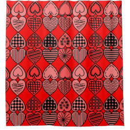 Topsy Turvy Hearts Douchegordijn