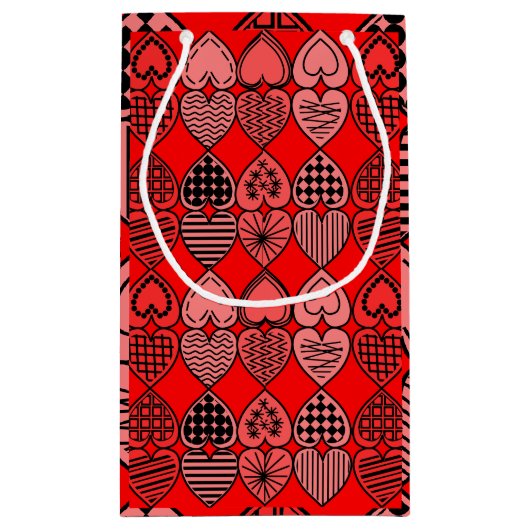 Topsy Turvy Hearts Klein Cadeauzakje (Achterkant)