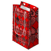 Topsy Turvy Hearts Klein Cadeauzakje (Voorkant Gekanteld)