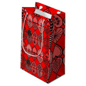 Topsy Turvy Hearts Klein Cadeauzakje (Achterkant Gekanteld)