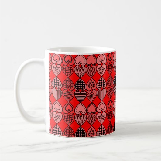 Topsy Turvy Hearts Koffiemok (Links)