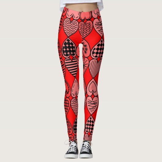 Topsy Turvy Hearts Leggings (Voorkant)