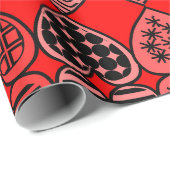 Topsy Turvy Hearts Wrapping Paper Cadeaupapier (Rol Hoek)