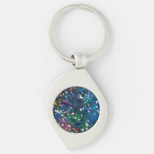 Topsy-Turvy Metal Sleutelhanger