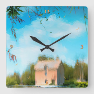 Topsy Turvy Vierkante Klok