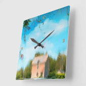 Topsy Turvy Vierkante Klok (Hoek)