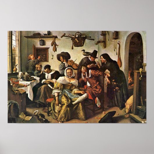 Topsy-Turvy wereld door Steen Jan (beste kwaliteit Poster (Voorkant)