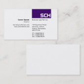 TopTag - Deep Paars Visitekaartje (Voorkant / Achterkant)