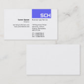 TopTag - Elektrisch blauw Visitekaartje (Voorkant / Achterkant)