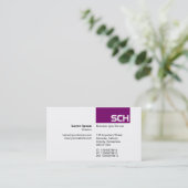 TopTag - Plum Visitekaartje (Staand voorkant)