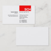 TopTag - Rood Visitekaartje (Voorkant / Achterkant)