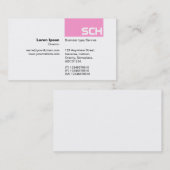 TopTag - Roze Visitekaartje (Voorkant / Achterkant)