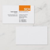 TopTag - Sinaasappel Visitekaartje (Voorkant / Achterkant)