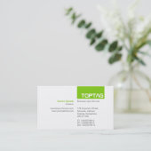 TopTag v2 - Martian Green Visitekaartje (Staand voorkant)