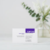 TopTag v2 - Storm blauw Visitekaartje (Staand voorkant)