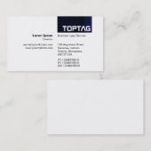 TopTag v2 - Toonhoek - Blauw II Visitekaartje (Voorkant / Achterkant)