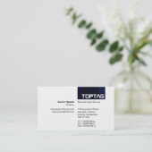 TopTag v2 - Toonhoek - Blauw II Visitekaartje (Staand voorkant)