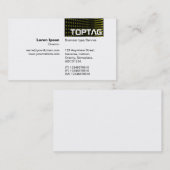 TopTag v2 - Toonhoek - Geel Visitekaartje (Voorkant / Achterkant)